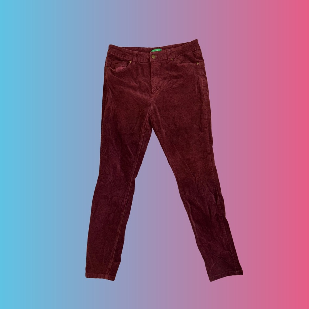 Dip Maroon Corduroy Trousers